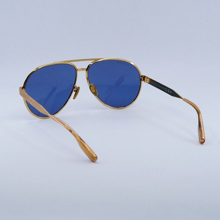 Gucci Gucci GG1513S 005 Sunglasses Gold Aviator Frame, Blue Size ONE SIZE - 9 Thumbnail