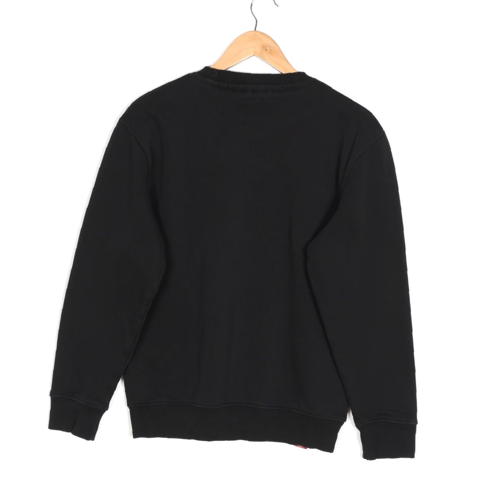 Alpha Industries ALPHA INDUSTRIES Pullover Sweatshirt Men M Black Logo Size US M / EU 48-50 / 2 - 3 Thumbnail