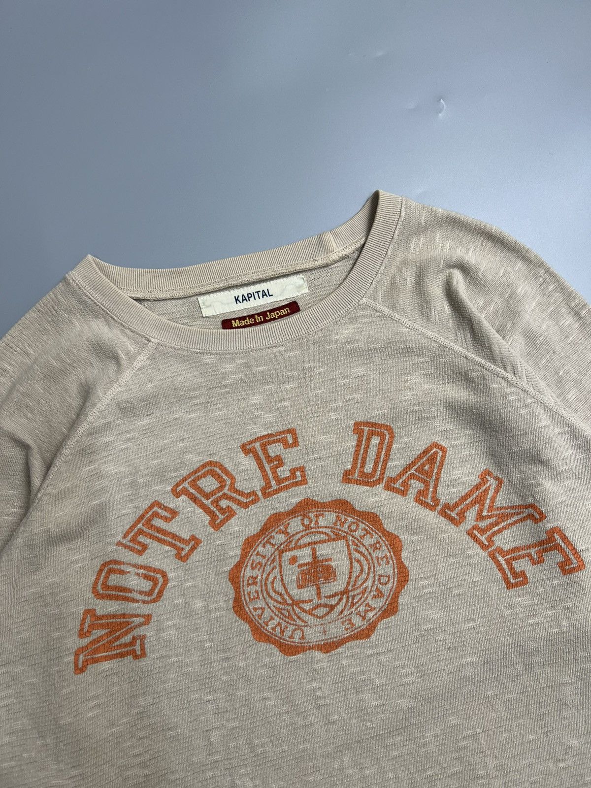 Kapital Vintage 2000s Kapital 'NotreDame Univ' Crewneck Repro 1960s Size US XL / EU 56 / 4 - 2 Thumbnail