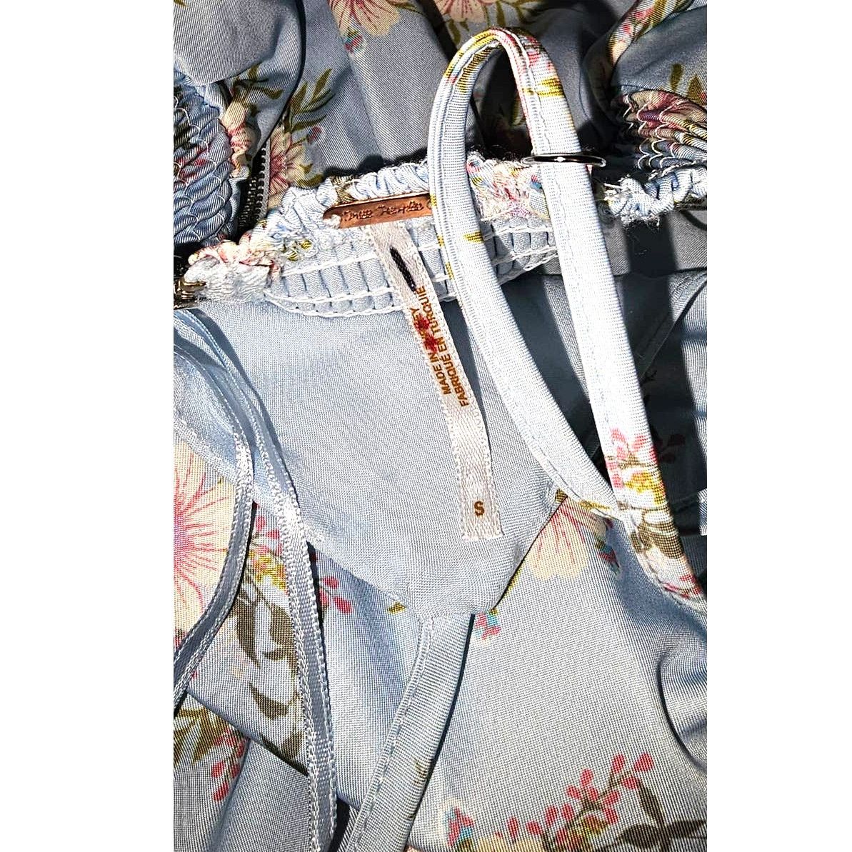 Free People New Free People In A Bubble Floral Mini Dress $128 Sz S Blue Size S / US 4 / IT 40 - 5 Thumbnail