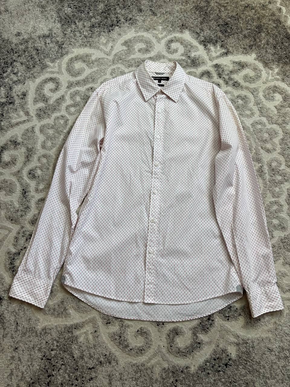 Michael Kors Michael Kors Slim Fit Shirt / Red Micro Pattern / Size M Size US M / EU 48-50 / 2 - 2 Thumbnail