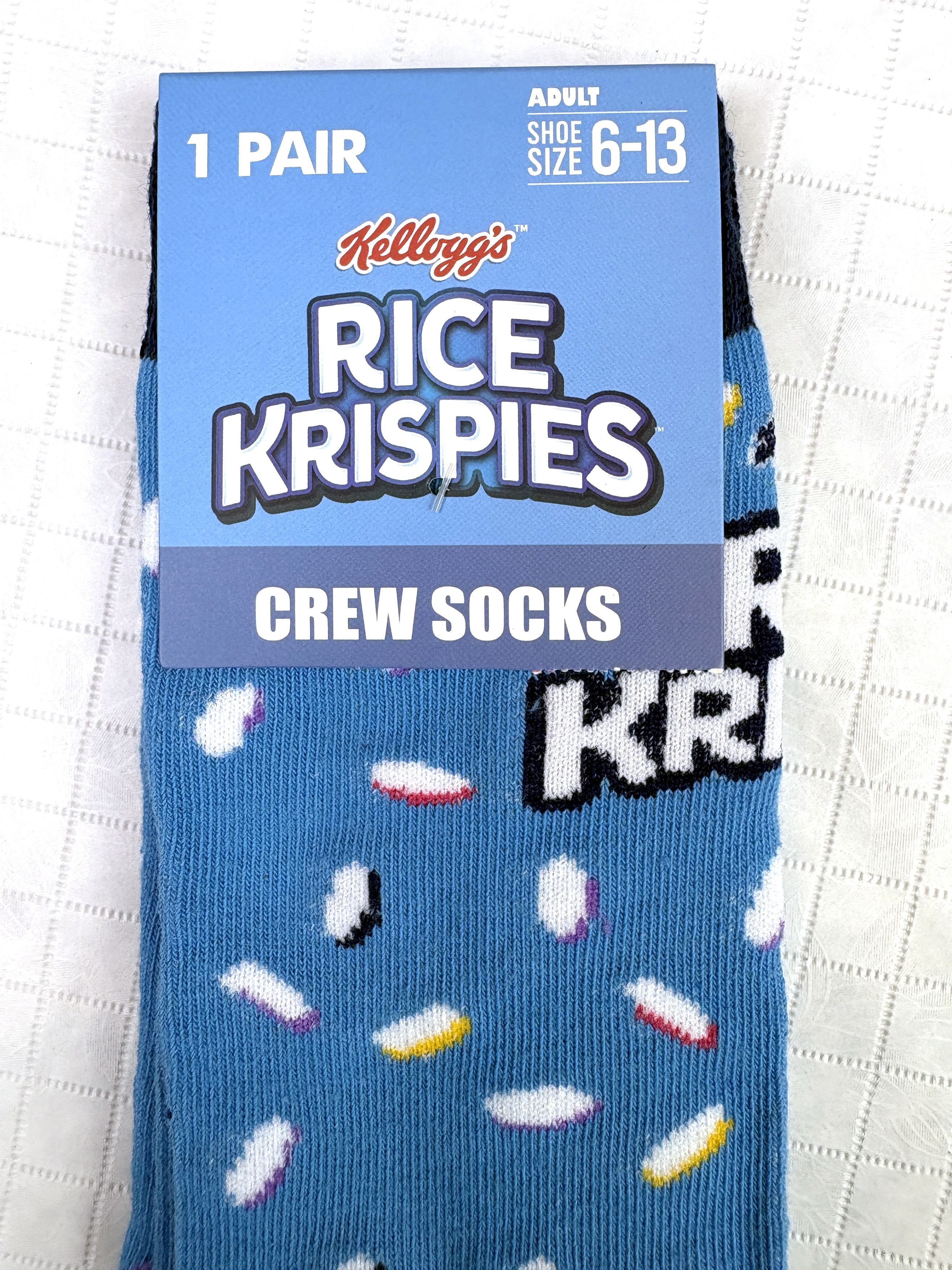 Other Kellogg's Rice Krispies crew socks Adult shoe sizes 6–13 Size ONE SIZE - 8 Thumbnail
