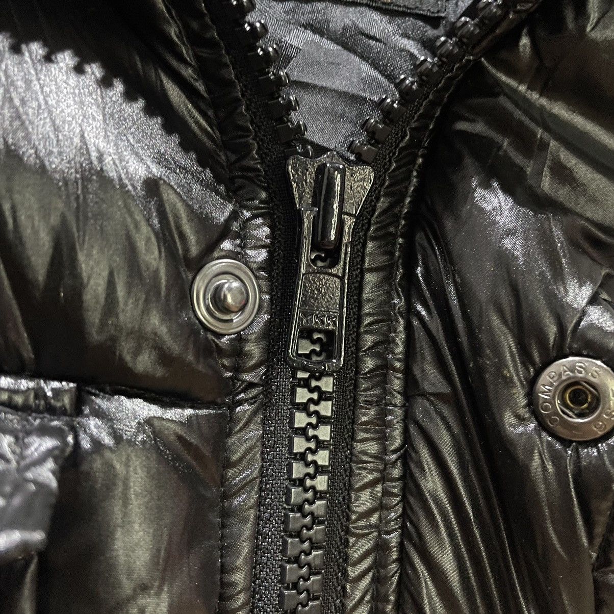 Japanese Brand Black flame puffer vest Size US M / EU 48-50 / 2 - 5 Thumbnail