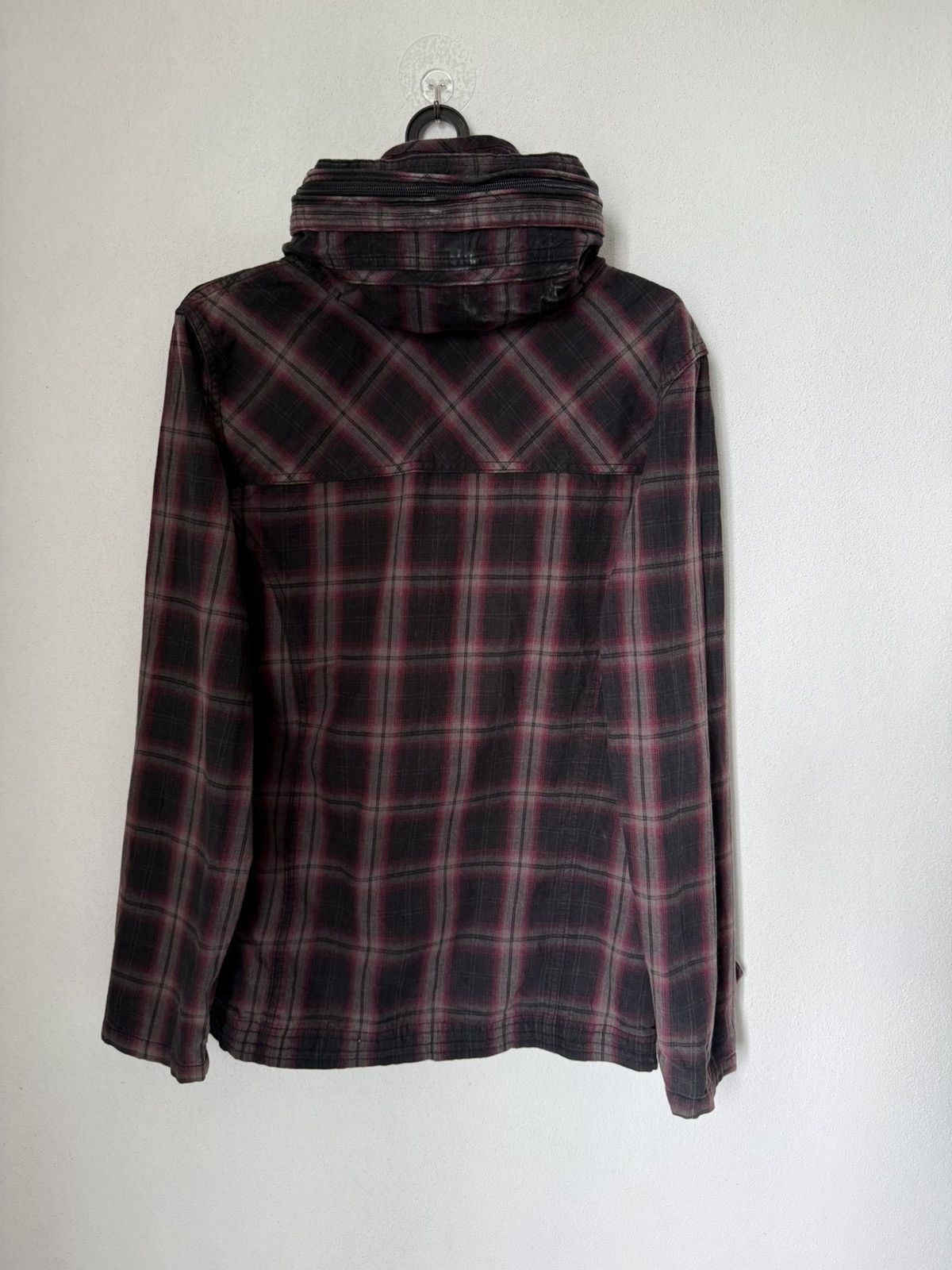 Japanese Brand Japan Brand Bulc Mountain Gothic Shadow Plaid Hidden Hoodie Size US M / EU 48-50 / 2 - 3 Thumbnail