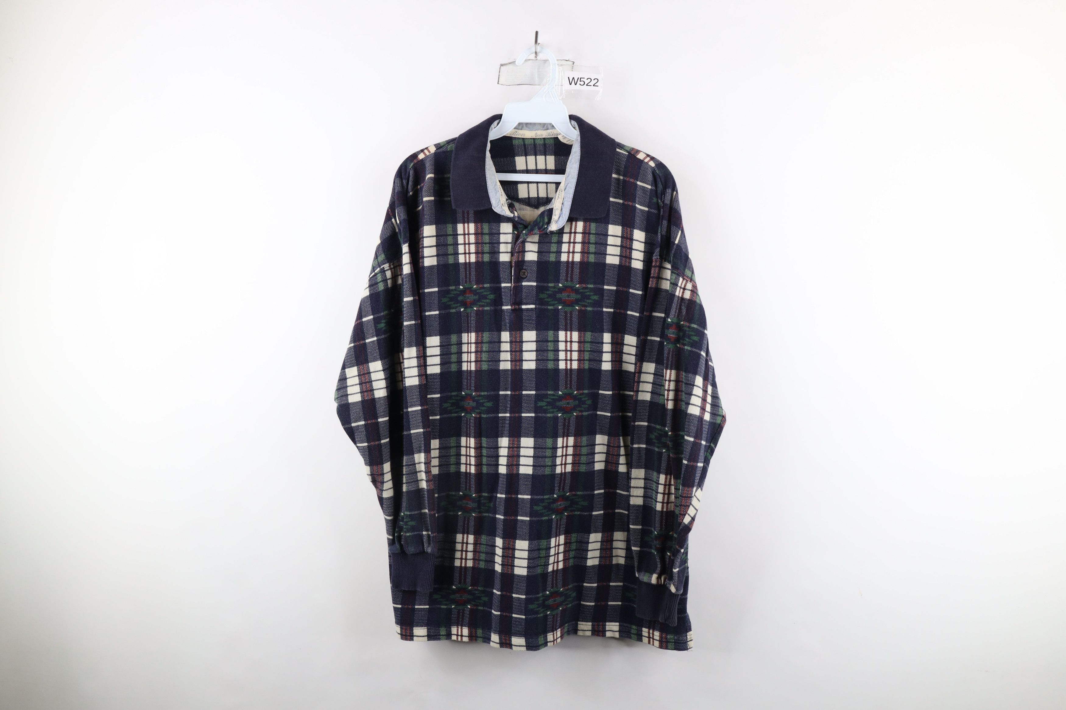 Vintage Vintage 90s Streetwear Fiesta Long Sleeve Rugby Polo Size US L / EU 52-54 / 3 - 1 Thumbnail