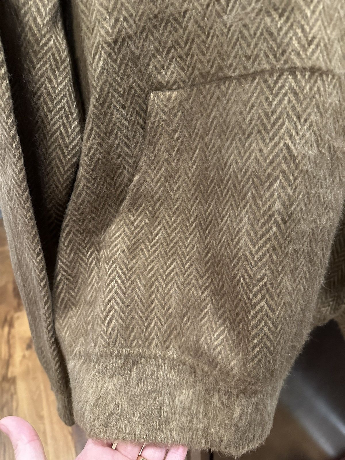 Aime Leon Dore Aime Leon Dore Brushed Herringbone Hoodie Size L Size US L / EU 52-54 / 3 - 4 Thumbnail
