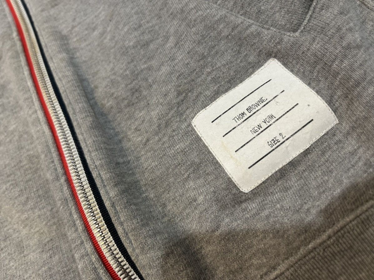 Thom Browne Thom Browne 4Bar Zip Hoodie Size US M / EU 48-50 / 2 - 2 Thumbnail