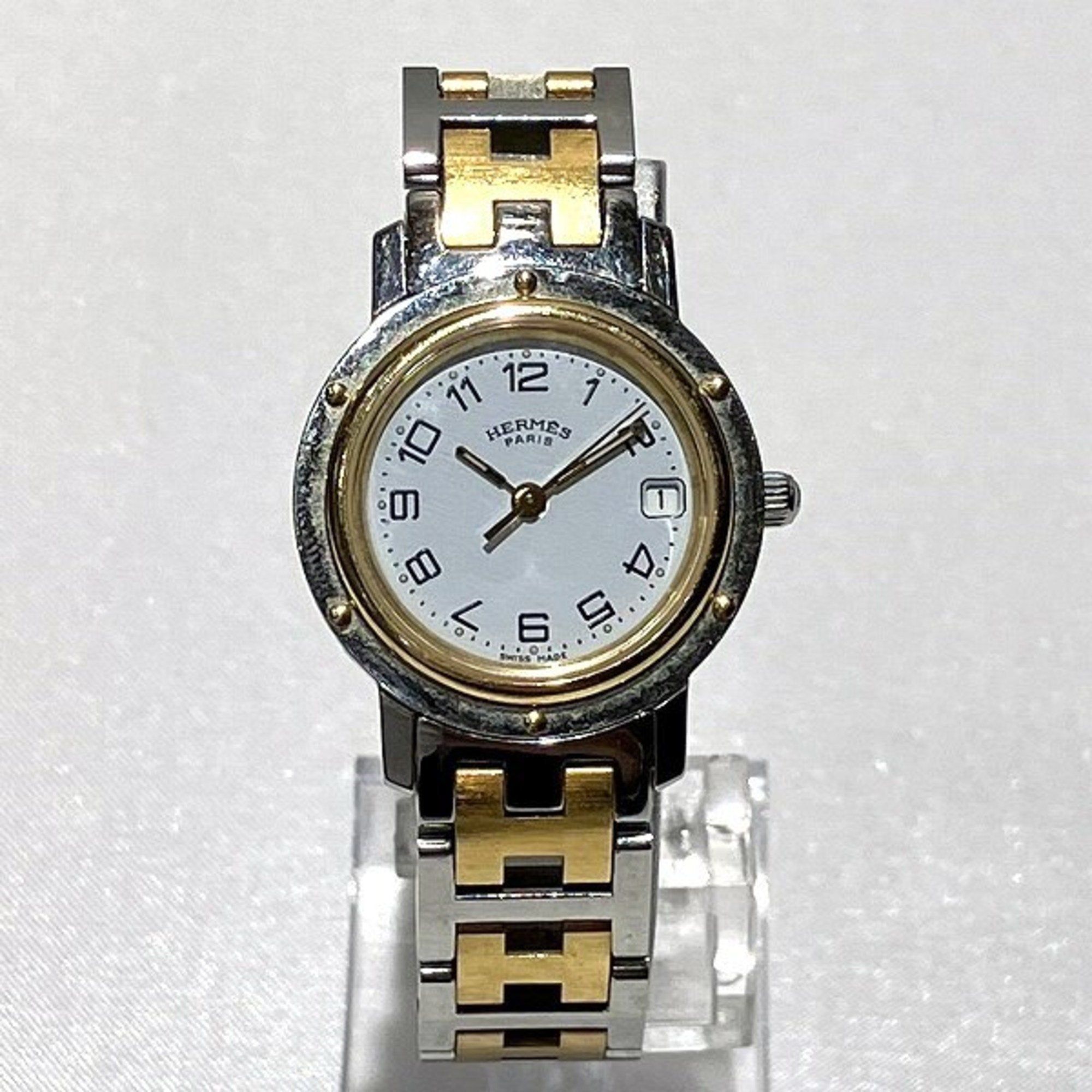 image of Hermes Clipper Cl4.220 Quartz Watch Ladies in Gold, Women's