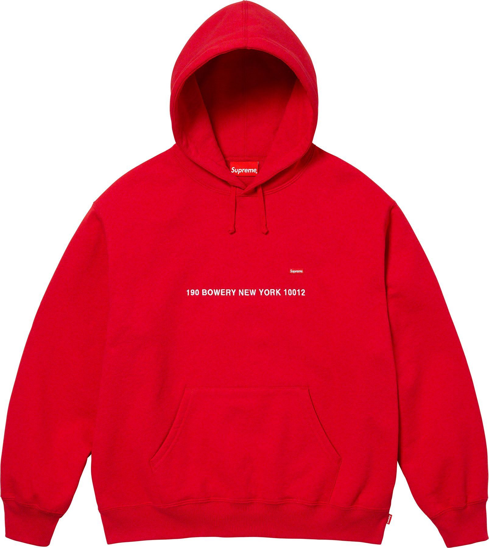 image of Supreme Shop Small Box Hooded Sweatshirt in Red, Men's (Size 2XL)