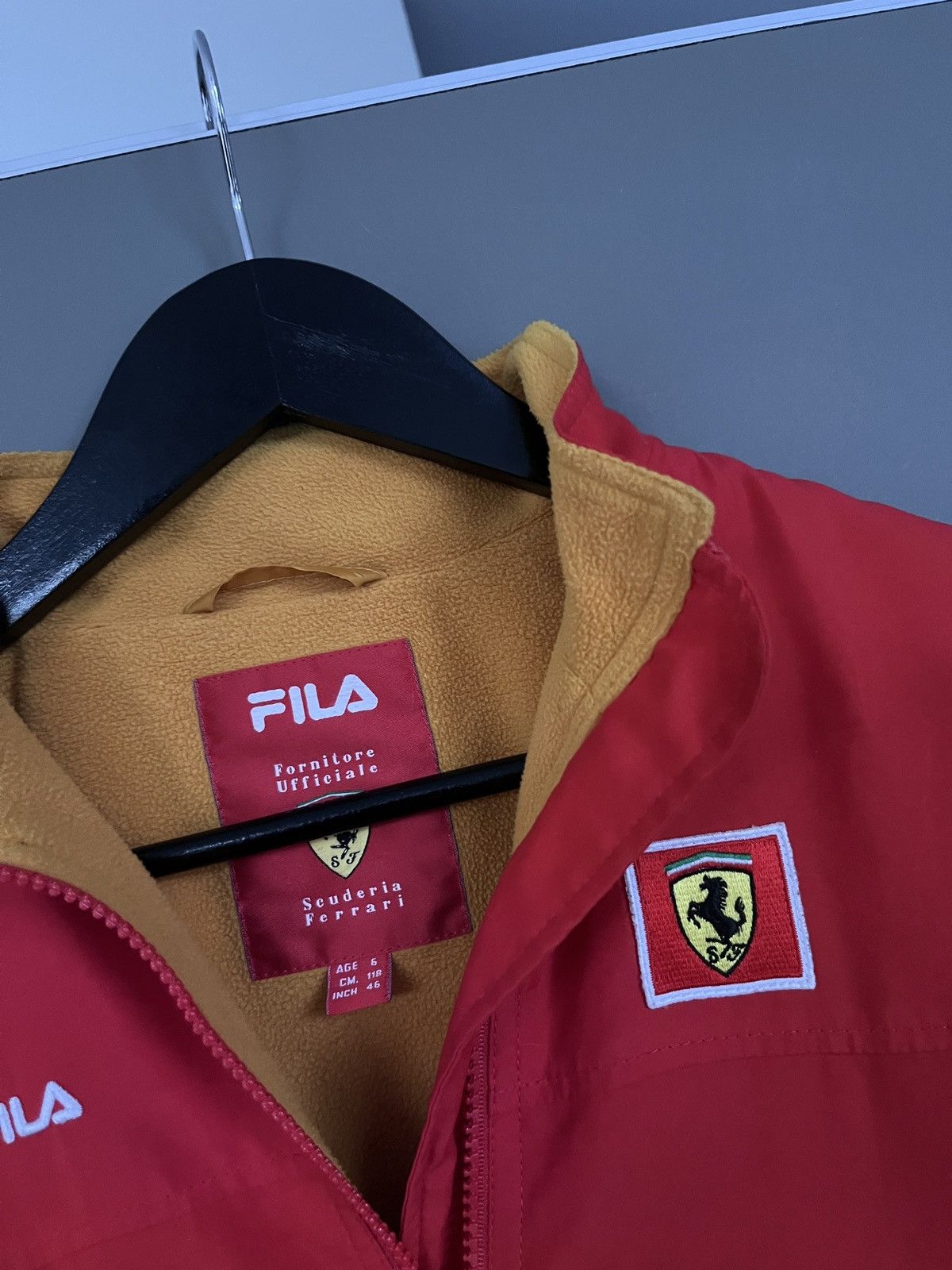 Ferrari Ferrari x Fila Racing Red Bomber Jacket Size US XXS / EU 40 - 3 Thumbnail