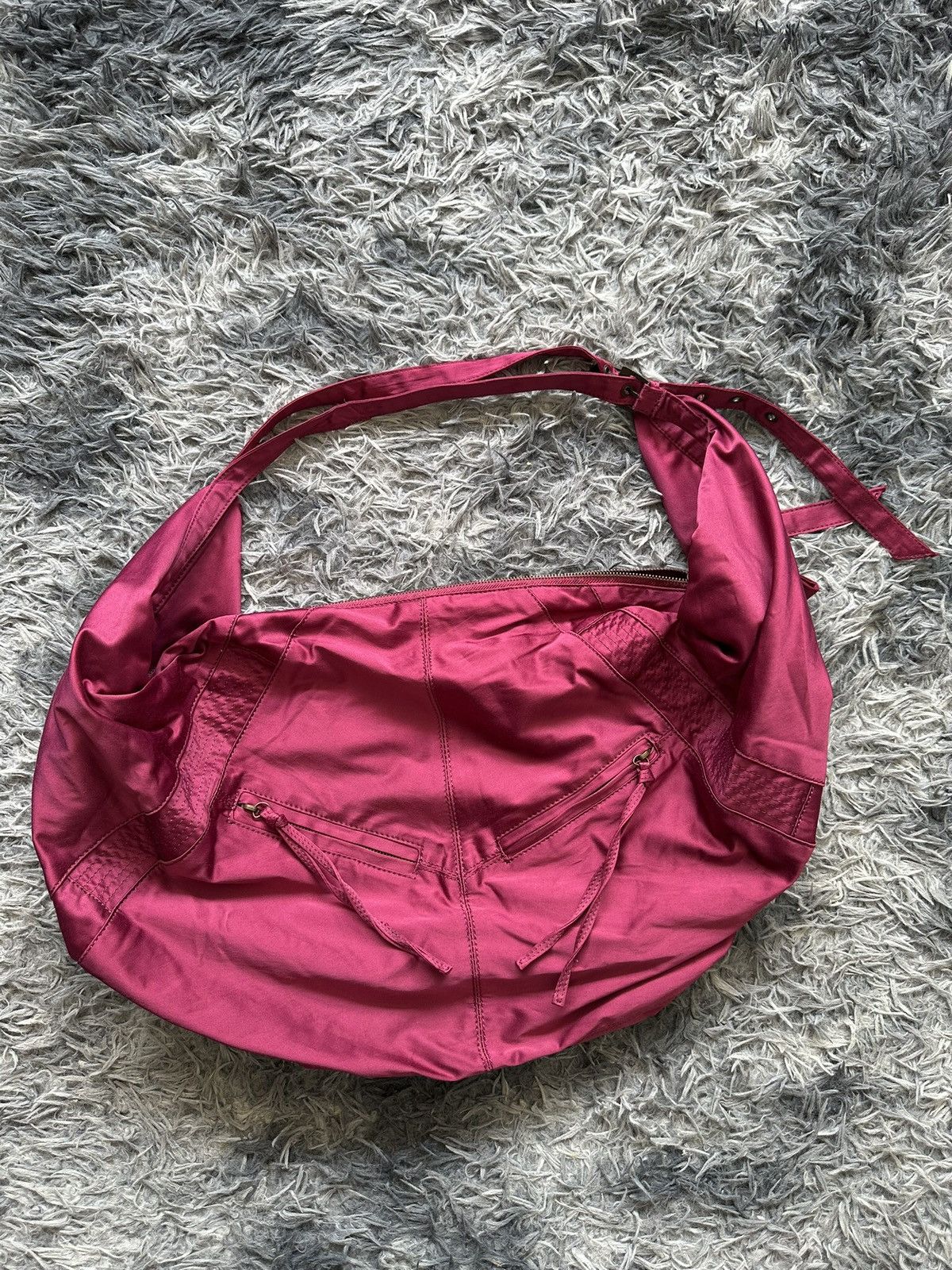 Japanese Brand 00's And A Japan 2 way cotton burgundy bag Size ONE SIZE - 14 Thumbnail