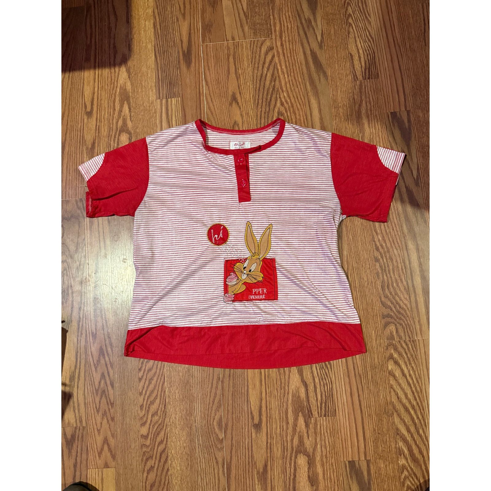 Other 90s Bugs Bunny Henley T-Shirt Size US L / EU 52-54 / 3 - 1 Thumbnail