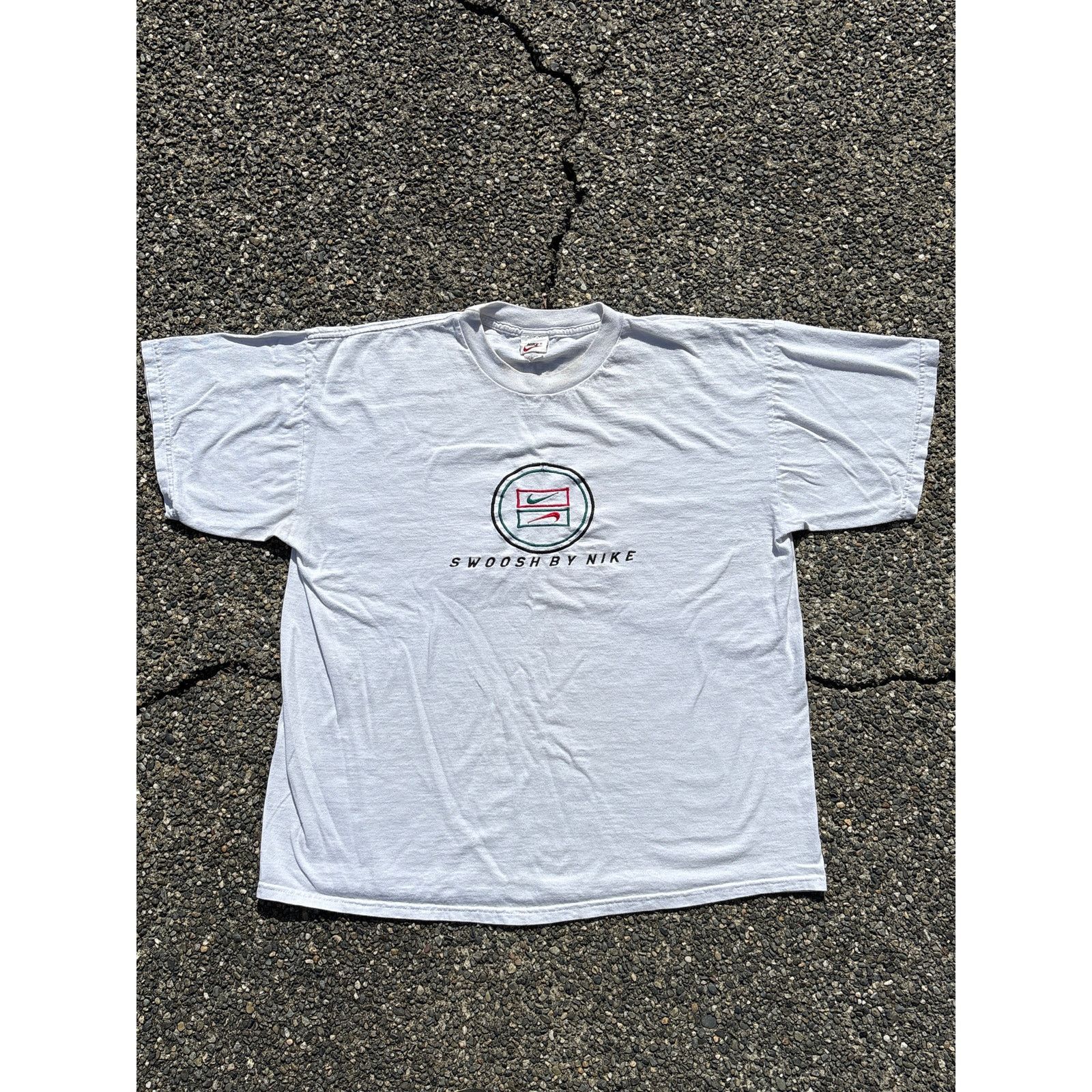Nike Vintage 90s Swoosh by Nike Embroidered double logo USA XL Size US XL / EU 56 / 4 - 2 Thumbnail