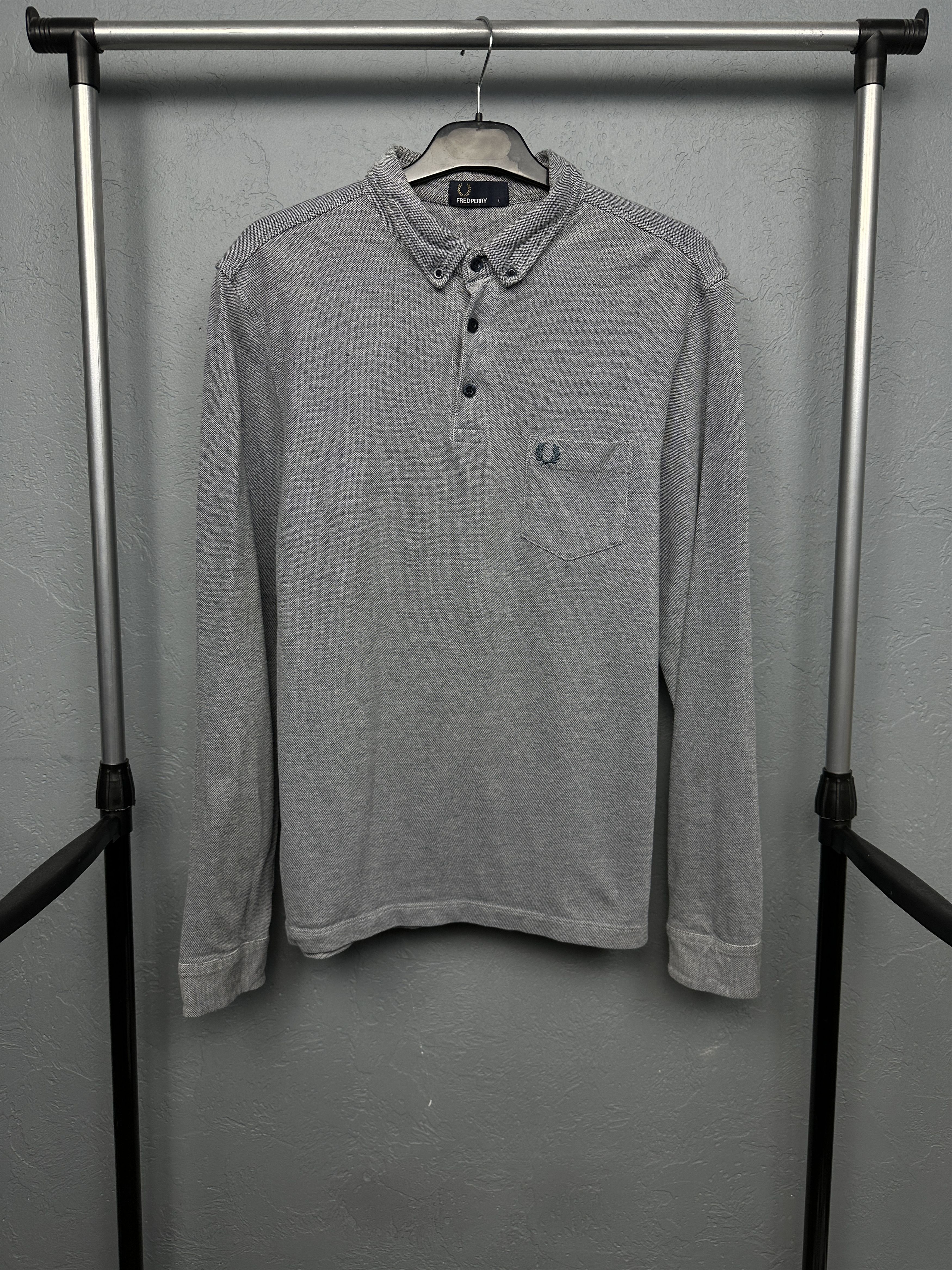 Fred Perry Fred Perry Mens Long Sleeve Polo Shirt Size US L / EU 52-54 / 3 - 1 Thumbnail
