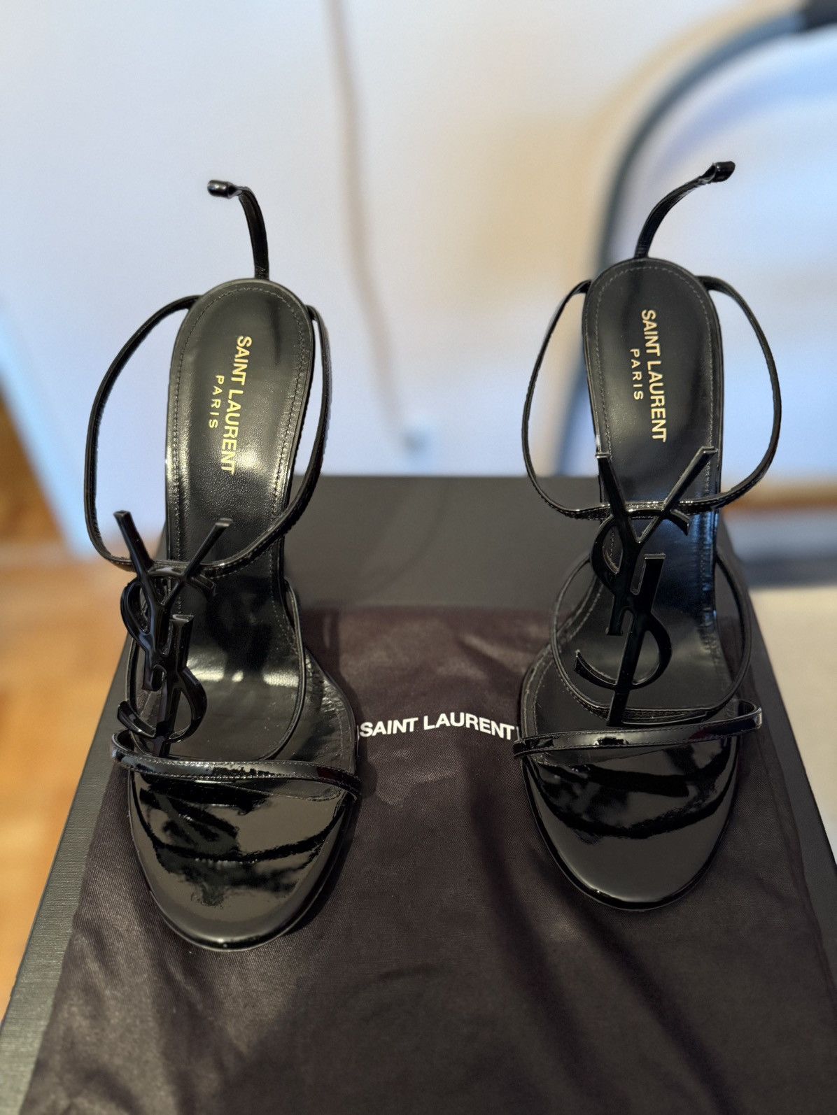 Saint Laurent Paris × Yves Saint Laurent YSL Cassandra 110 Sandals Size US 8.5 / IT 38.5 - 2 Thumbnail