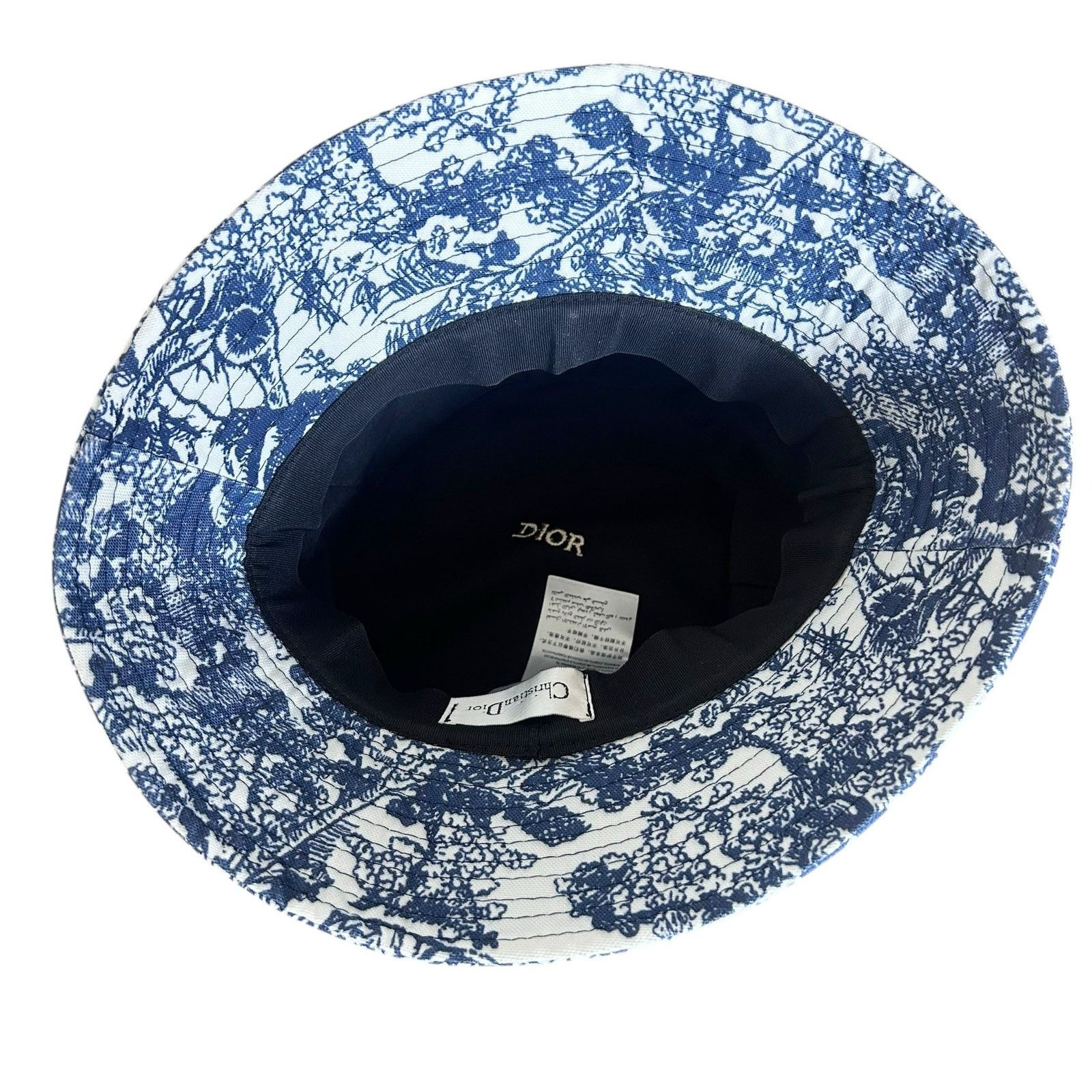 Dior Christian Dior Dioriviera D Bobby Blue White Bucket Hat Size ONE SIZE - 6 Thumbnail