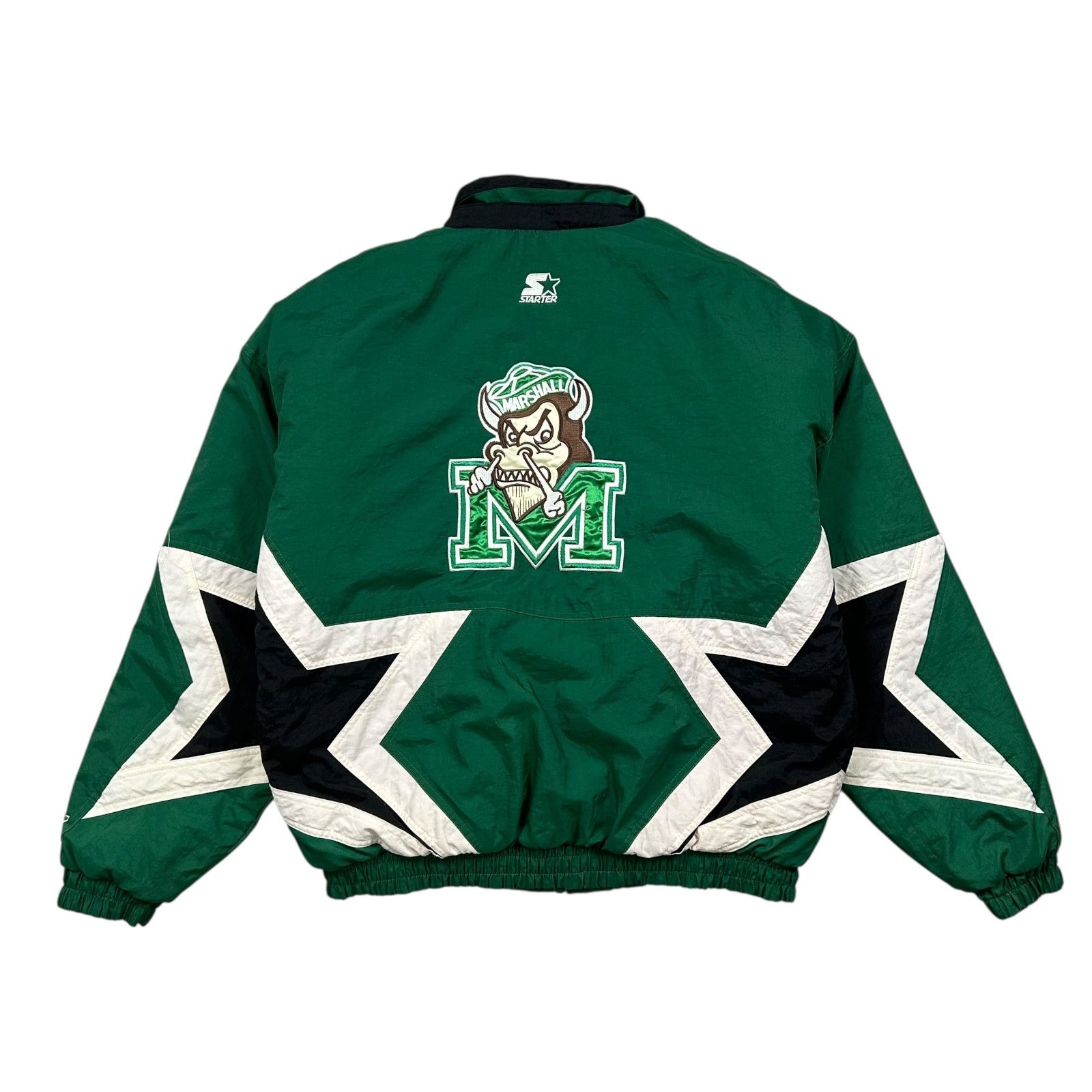 NCAA VTG 90s NCAA MARSHALL THUNDERING HERD STARTER PUFFER JACKET Size US L / EU 52-54 / 3 - 1 Thumbnail
