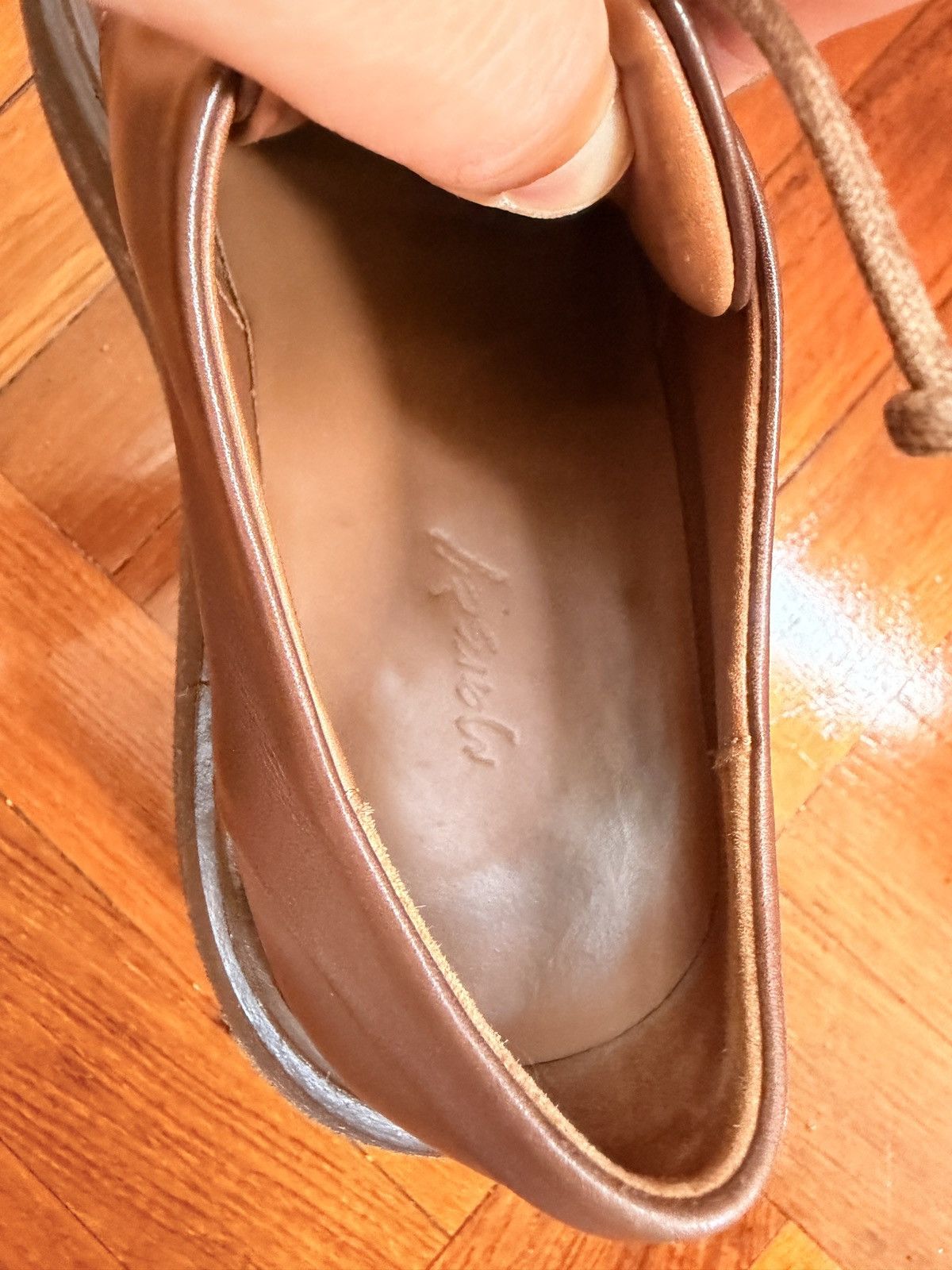 Marsèll Zuccolona Derby Dark Brown Leather Crepe Sole – 39