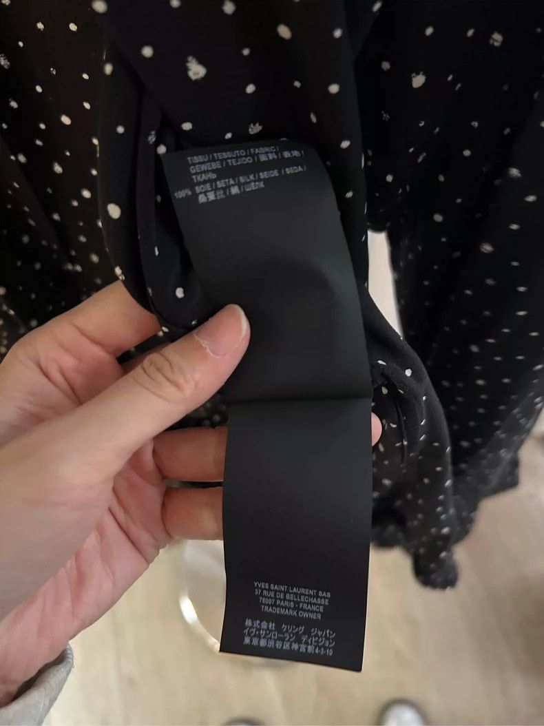 Saint Laurent Paris Saint Laurent Paris size 36 19fw splash-ink baby's breath Size US M / EU 48-50 / 2 - 6 Thumbnail