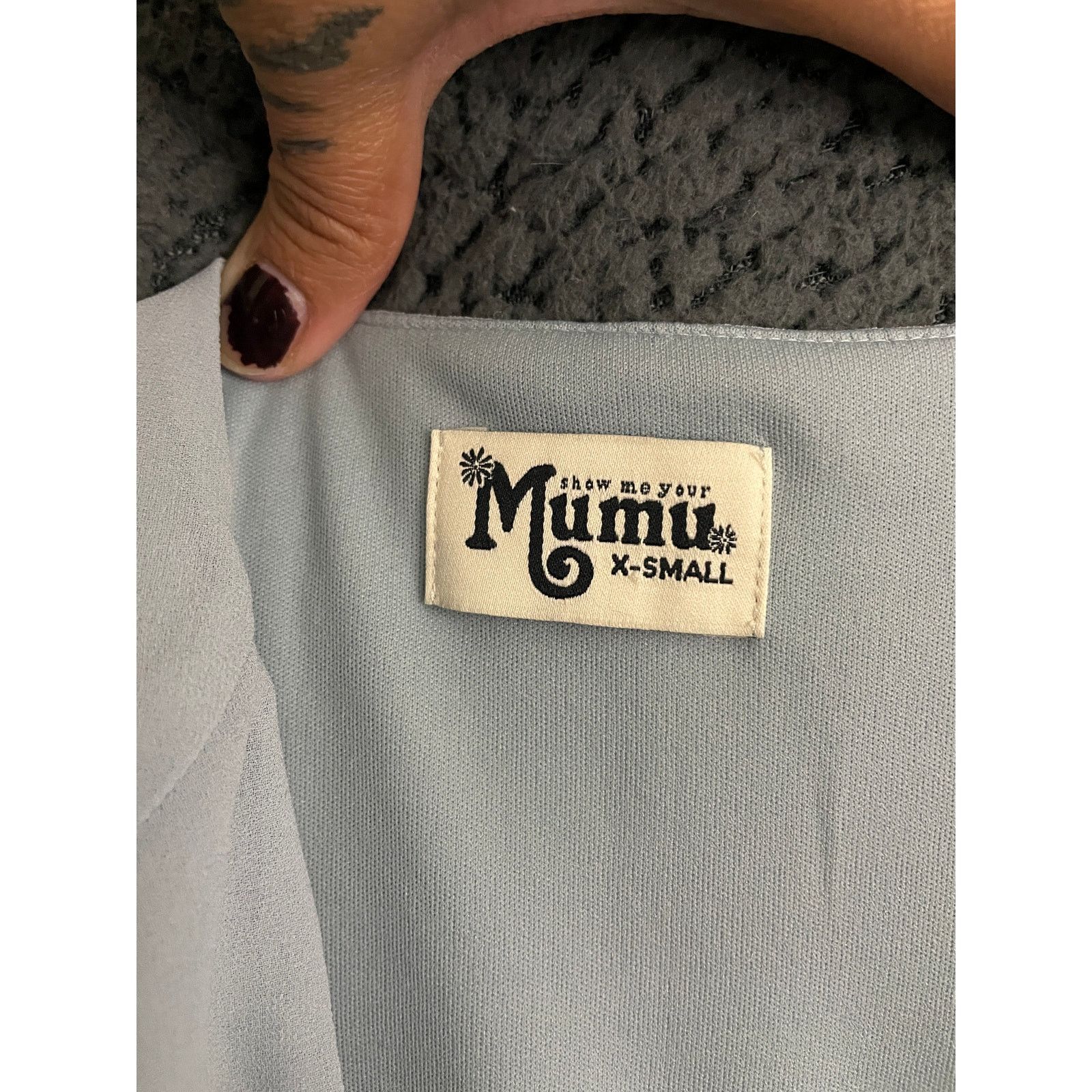 Show Me Your MuMu Show Me Your Mumu Michelle Flutter Maxi Dress Soft Blue XS Size XS / US 0-2 / IT 36-38 - 3 Thumbnail