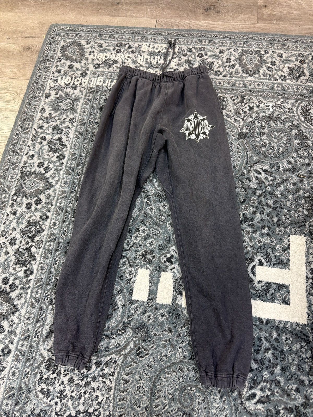Saint Michael denim tears logo sweatpant