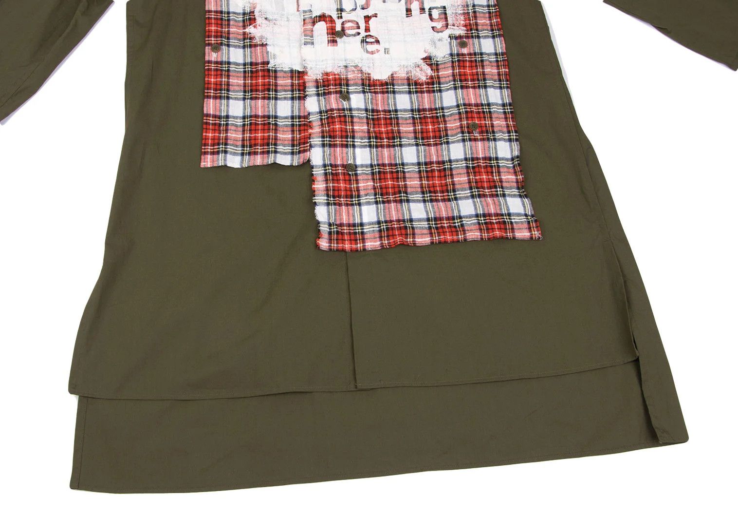Yohji Yamamoto Tartan Check Pigment Print Set-Up in Khaki and Others Size US 36 / EU 52 - 7 Thumbnail