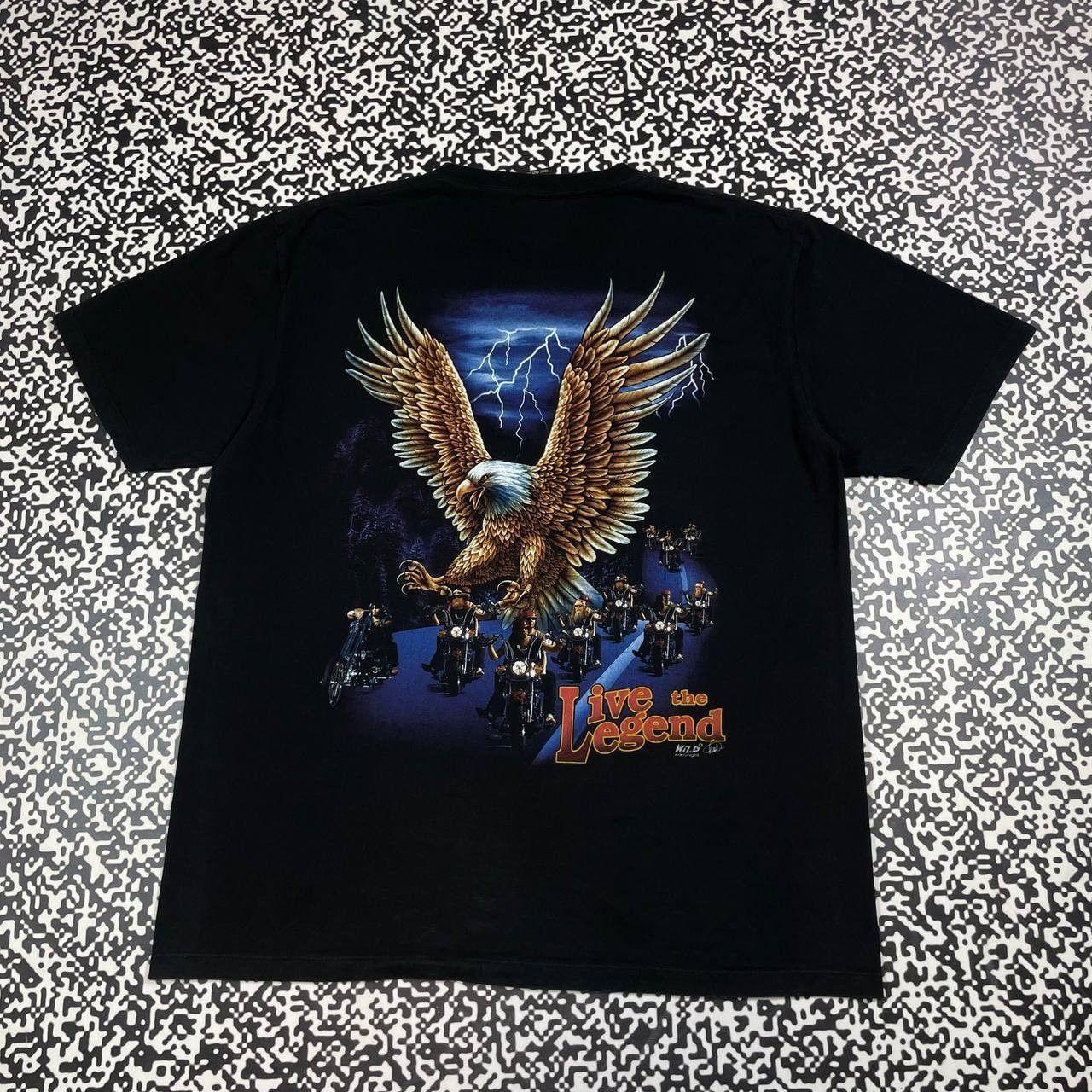 Harley Davidson Vintage Y2K Harley Davidson Style Live The Legend T-shirt Size US XL / EU 56 / 4 - 2 Thumbnail