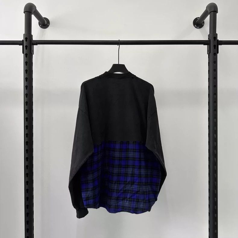Balenciaga Balenciaga FW22 Embroidered logo printed patchwork long-sle Size US S / EU 44-46 / 1 - 2 Thumbnail