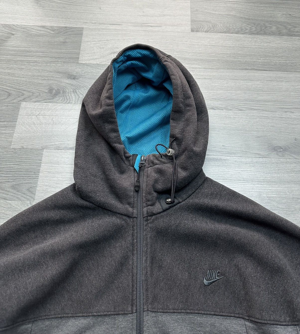 Nike × Vintage Vintage full zip hoodie Nike air 90s Size US L / EU 52-54 / 3 - 3 Thumbnail