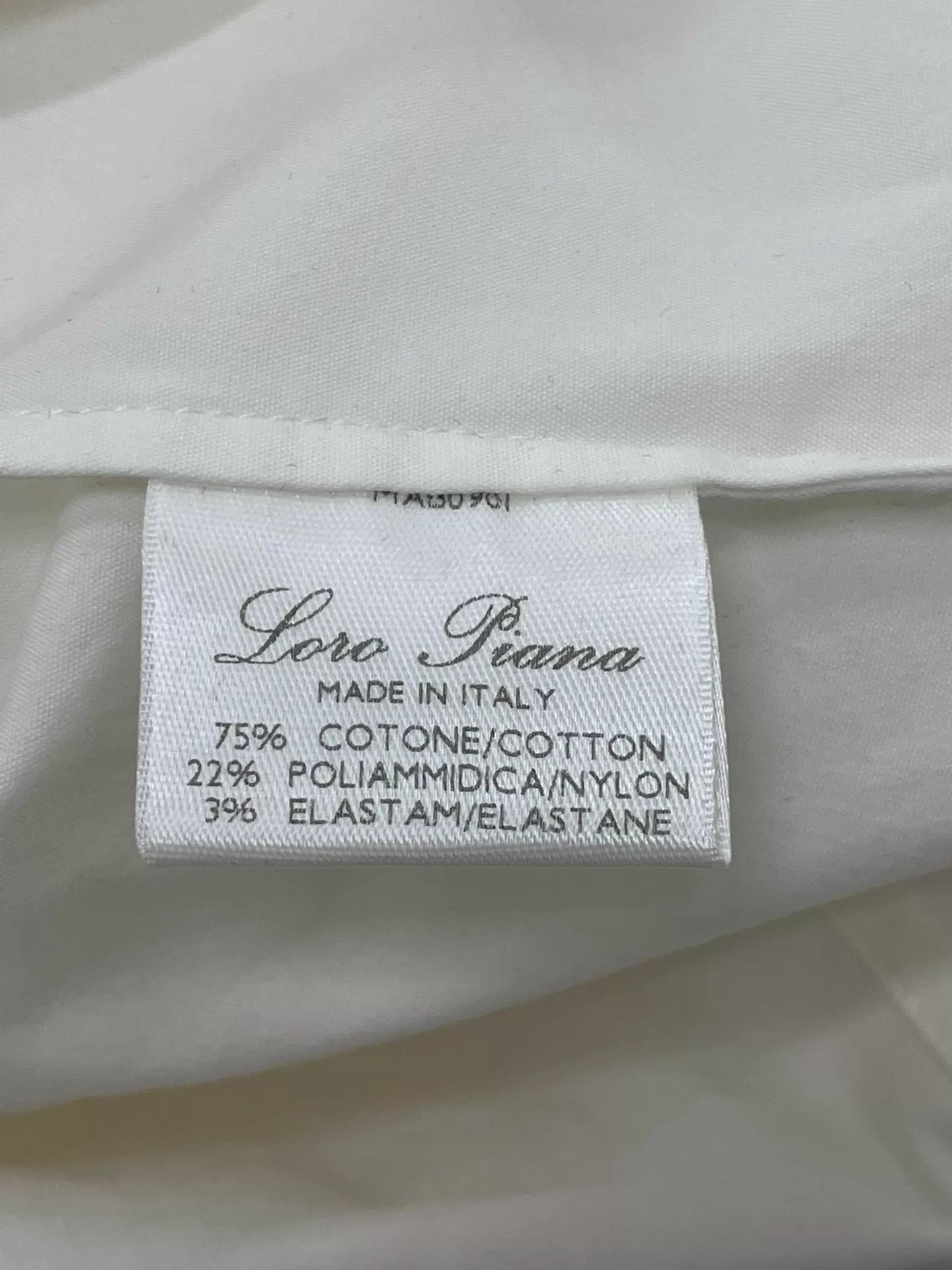 Loro Piana Loro Piana White Slim Fit Collared Shirt Size 40 Size S / US 4 / IT 40 - 6 Thumbnail