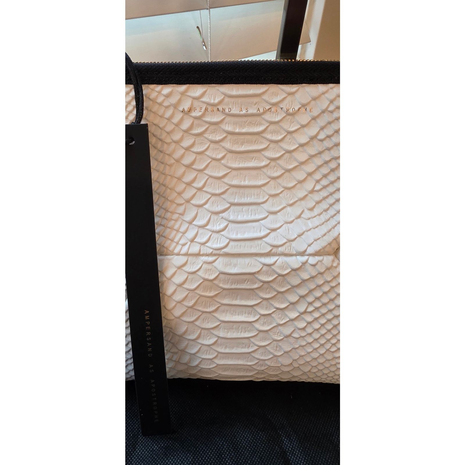 Other Ampersand as Apostrophe X Pouch Clutch White Python NWT Size ONE SIZE - 3 Thumbnail