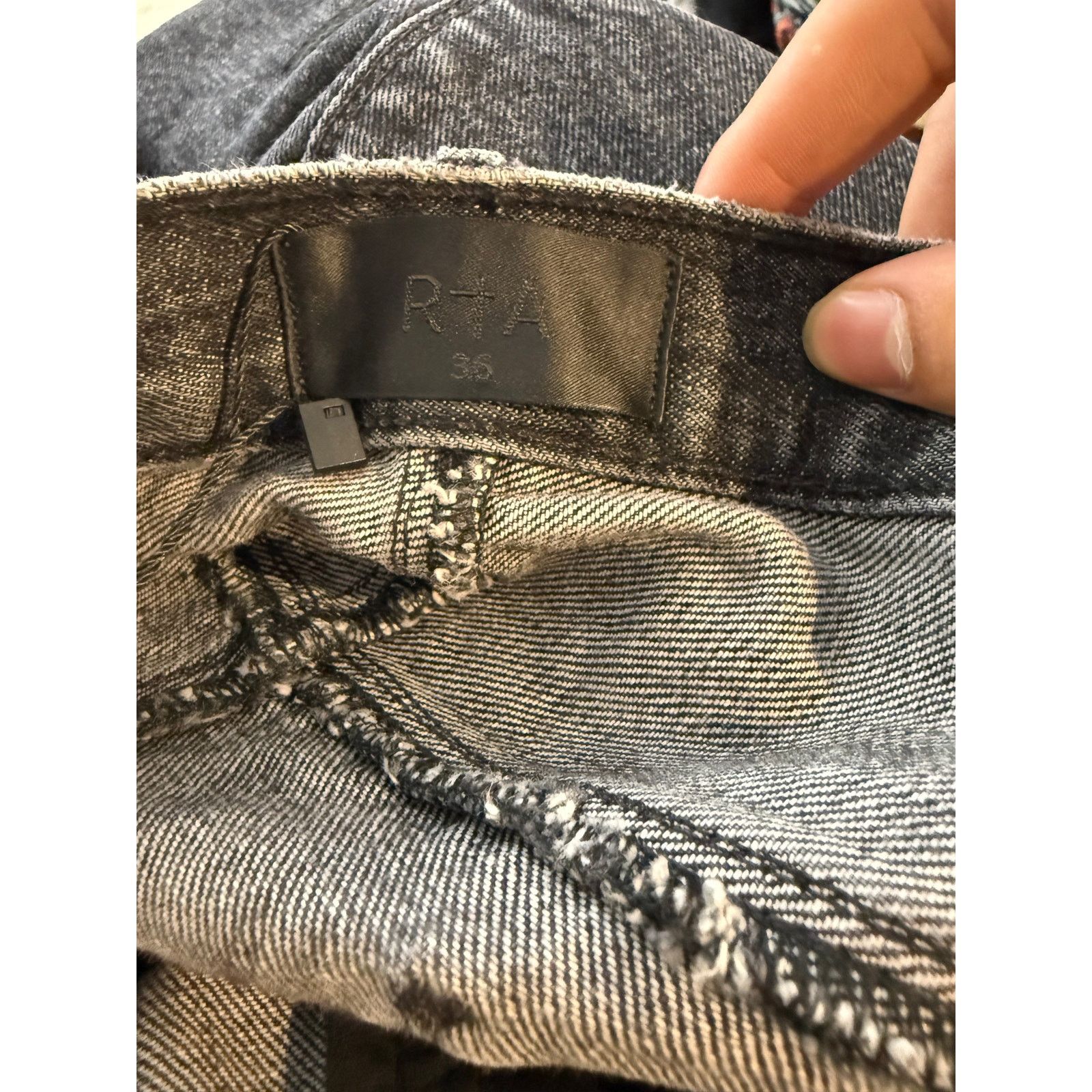 Rta RTA Organ Donor Jeans Black Used 36 Size US 36 / EU 52 - 4 Thumbnail