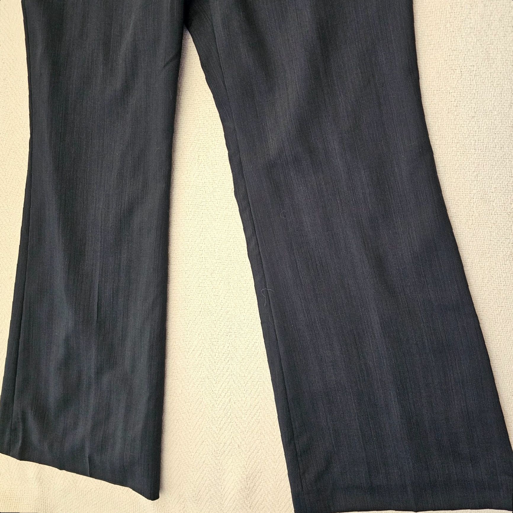 J.Crew VINTAGE J.CREW Wool Pants 12 Flare Legs Blue Women's Dress Pants Size 24" / US 00 / IT 34 - 2 Thumbnail