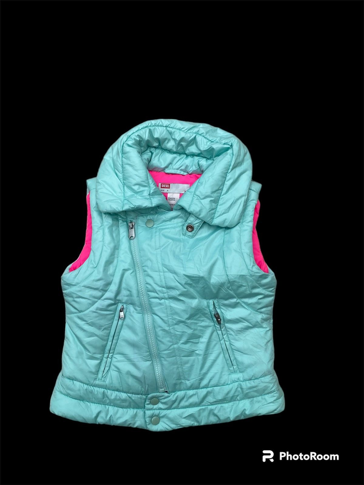 Diesel mint double collar vest Size S / US 4 / IT 40 - 1 Thumbnail