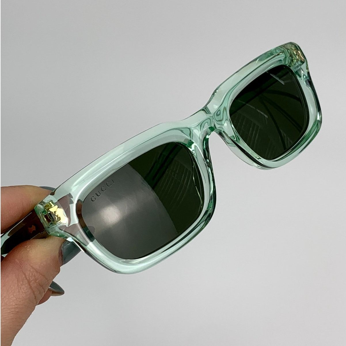 Gucci NEW Gucci Sunglasses GG1524S 004 Green Men Authentic Size ONE SIZE - 6 Thumbnail