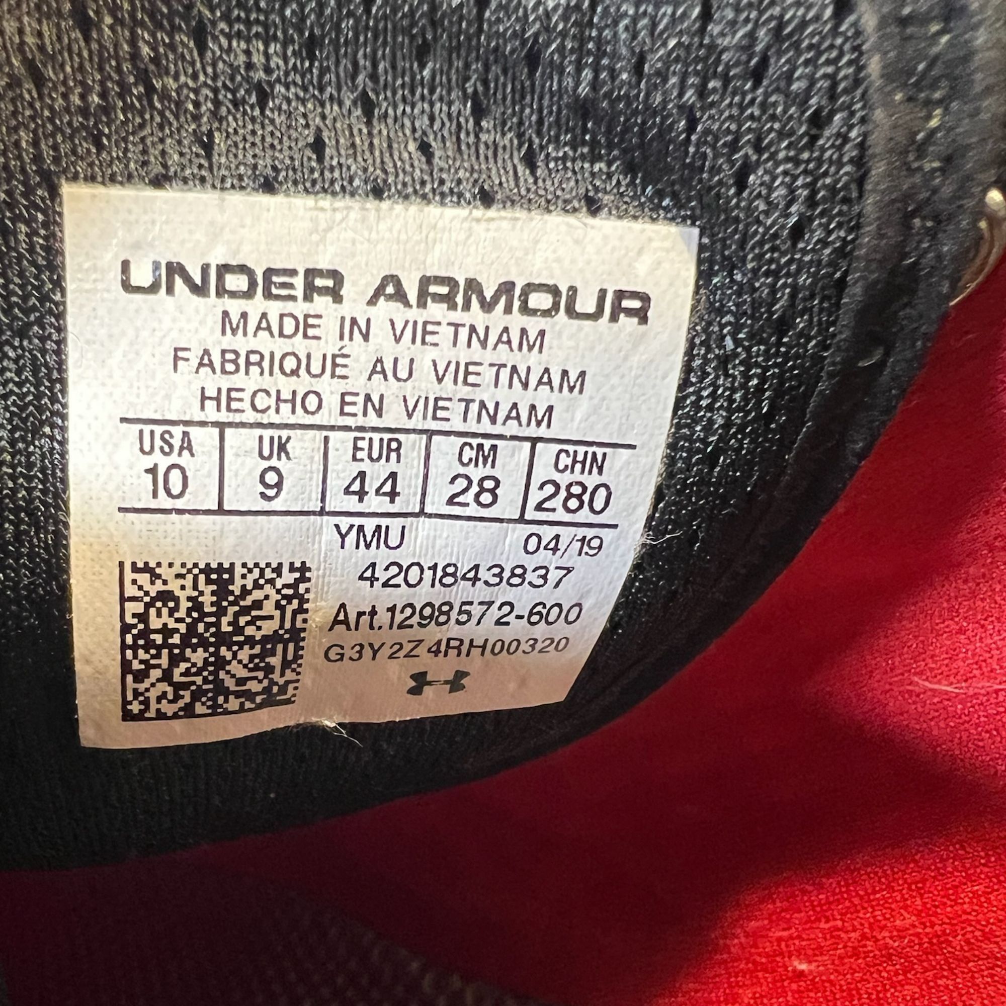 Under Armour Under Armour Speedform Velociti Running Shoes Red/Black Ligh Size US 9.5 / EU 42-43 - 8 Thumbnail