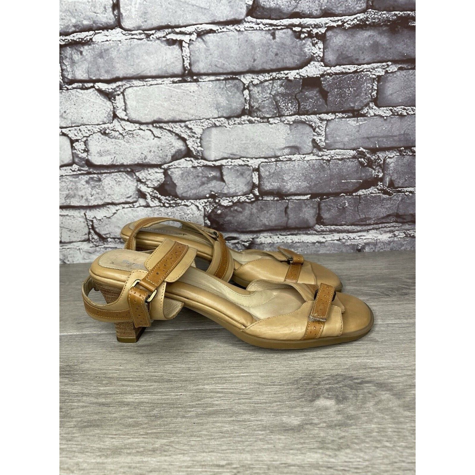 Other Beautifeel Brown Leather Casual Heel Strappy Sandals Women’s Size US 10.5 / IT 40.5 - 3 Thumbnail