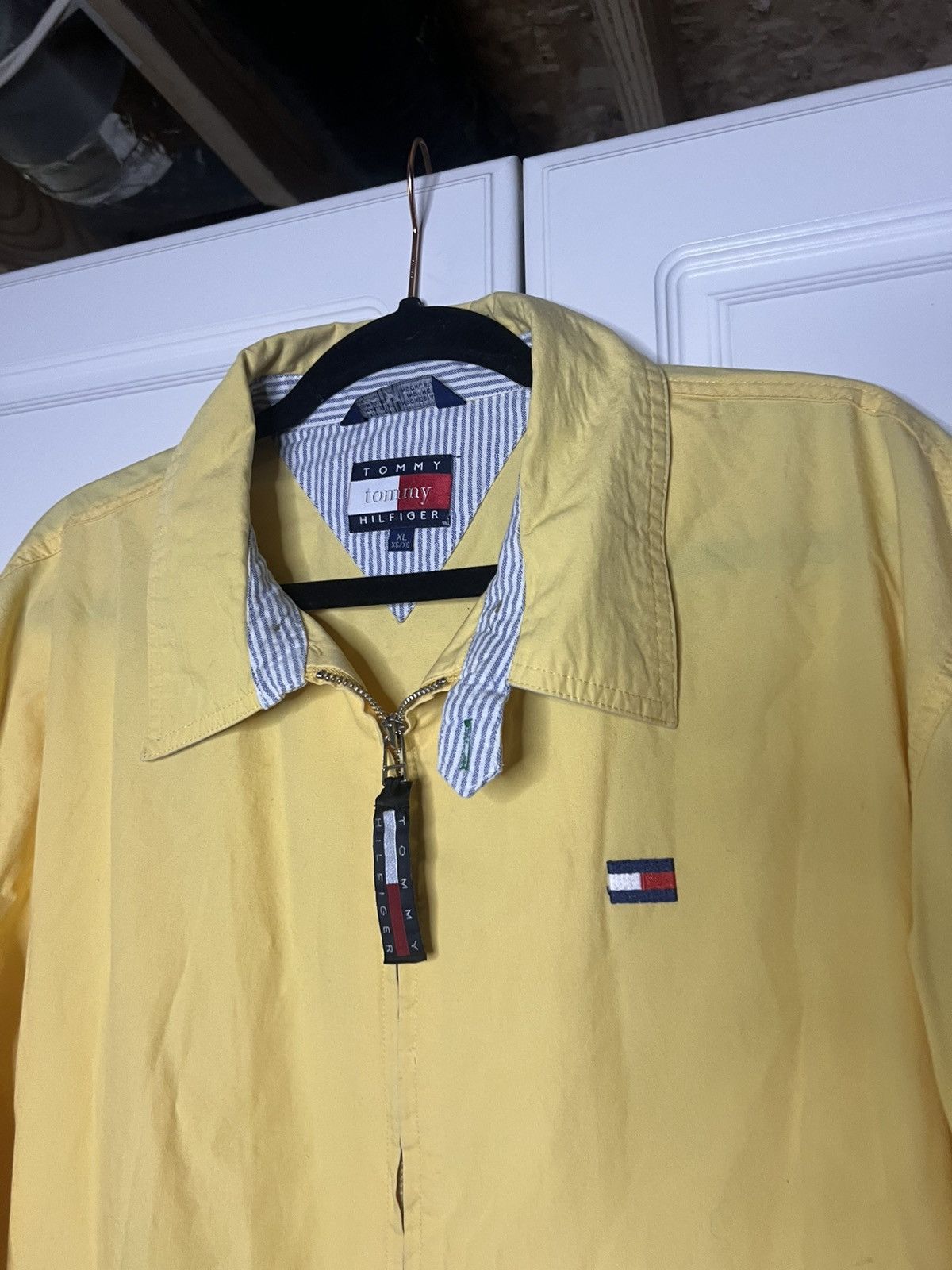 Tommy Hilfiger × Vintage Vintage Butter Yellow Toy Hilfiger Jacket Size US XL / EU 56 / 4 - 3 Thumbnail