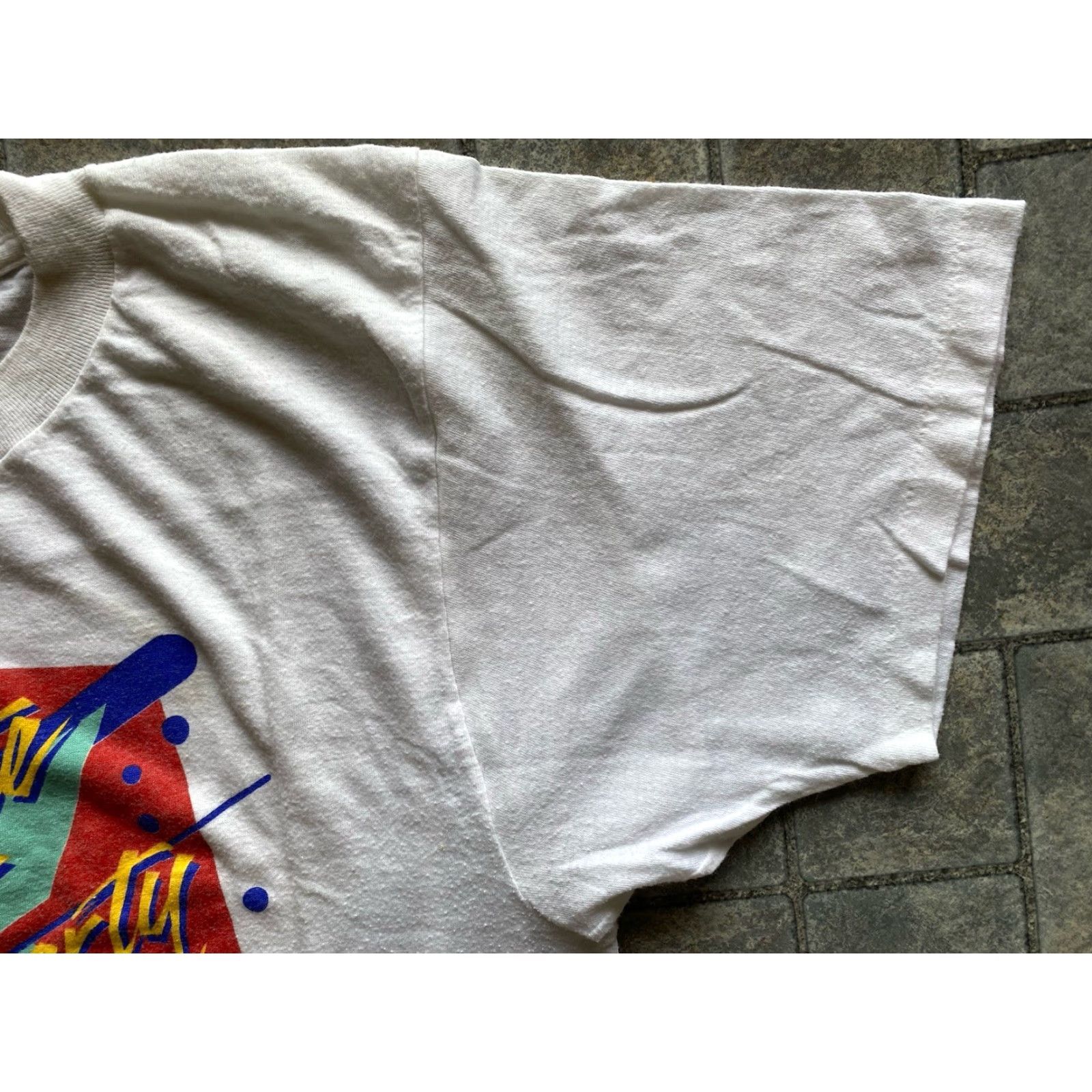 Vintage VINTAGE America 80s T-Shirt Salute to Liberty Harbor Festival 1986 White XL Men Shirt Size US XL / EU 56 / 4 - 7 Thumbnail