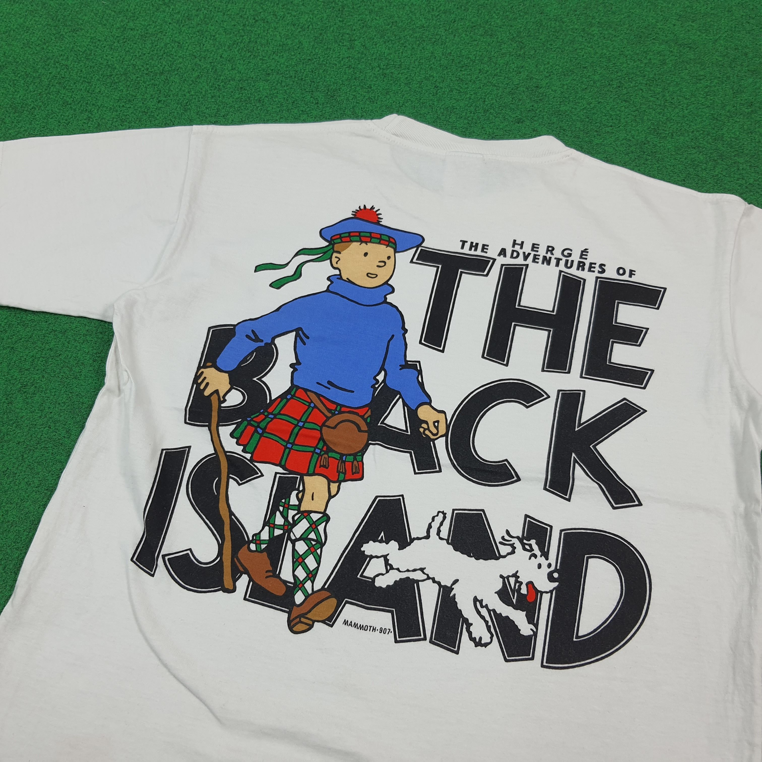 Vintage Vintage Adventure of Tintin Boxy Tshirt C294N66 Size US M / EU 48-50 / 2 - 2 Thumbnail