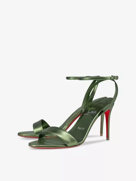 Christian Louboutin o1s1wg110225 Heels in Olive Size US 7 / IT 37 - 2 Thumbnail