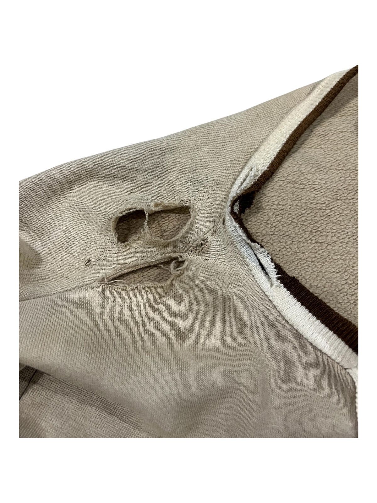 4GSELLER × Vintage TRUE VINTAGE 1940s Distressed Boxy Sweater National Zipper Size US M / EU 48-50 / 2 - 3 Thumbnail