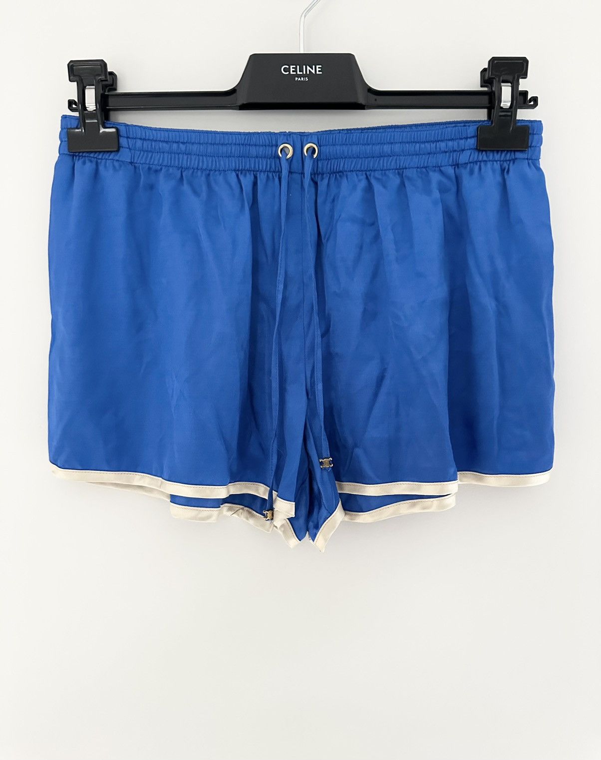 Celine mini shorts in checked panama | Grailed