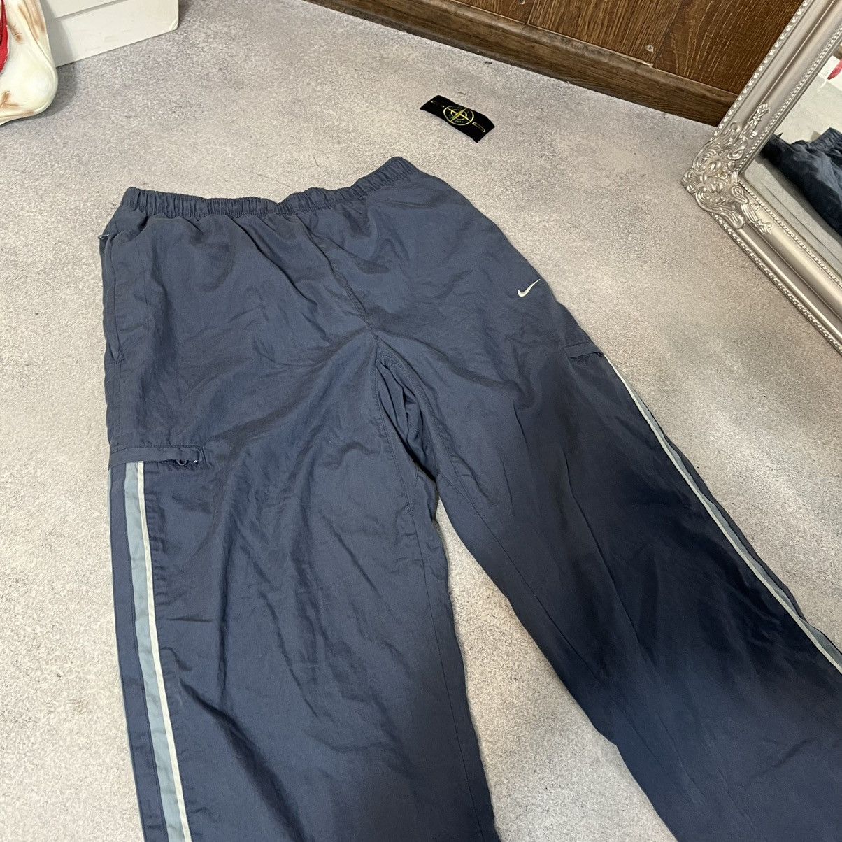 Nike 00s Vintage Nike Pants Nylon Rare Swoosh Drill Size US 35 - 2 Thumbnail