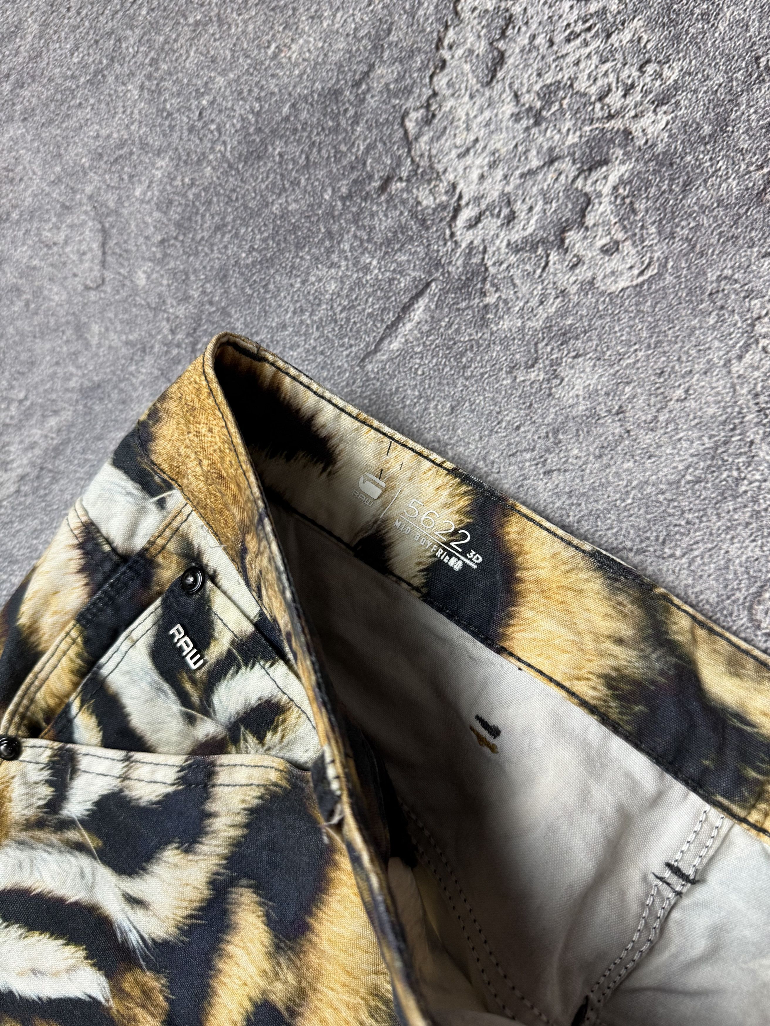 G-Star × Pharrell Rare G-Star Raw x Pharrell Tiger Print Pants Size 27" / US 4 / IT 40 - 4 Thumbnail