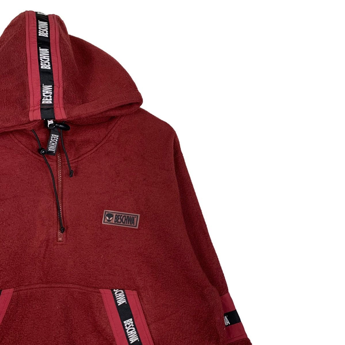 Japanese Brand BESCHWA Half Zip Pullover Hoodie Fleece #0045-C3 Size US M / EU 48-50 / 2 - 6 Thumbnail