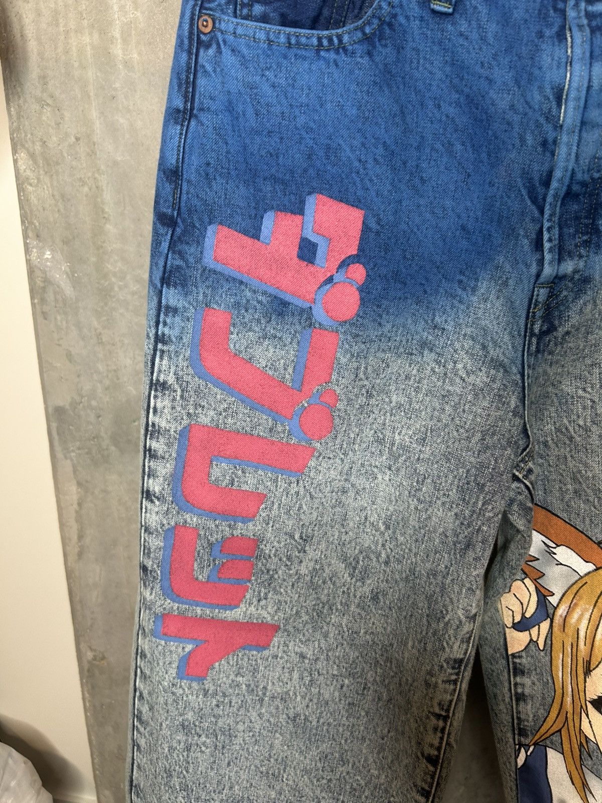 Doublet GRAIL ANIME HAND-PAINTING DENIM PANTS 1/228 Size US 34 / EU 50 - 4 Thumbnail