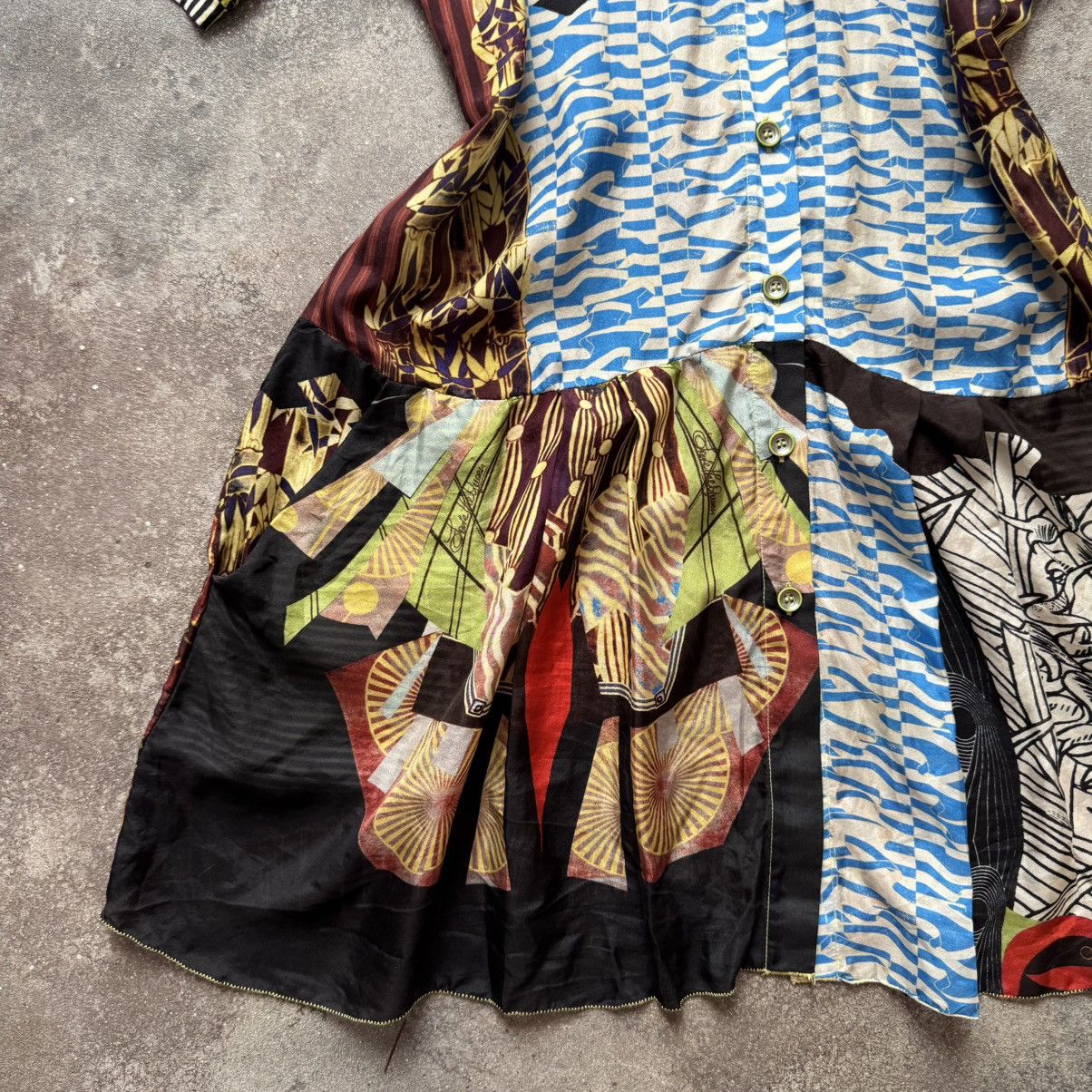 Hysteric Glamour Save the Queen Vintage Y2K Avant Garde Abstract Silk Dress Size S / US 4 / IT 40 - 10 Thumbnail