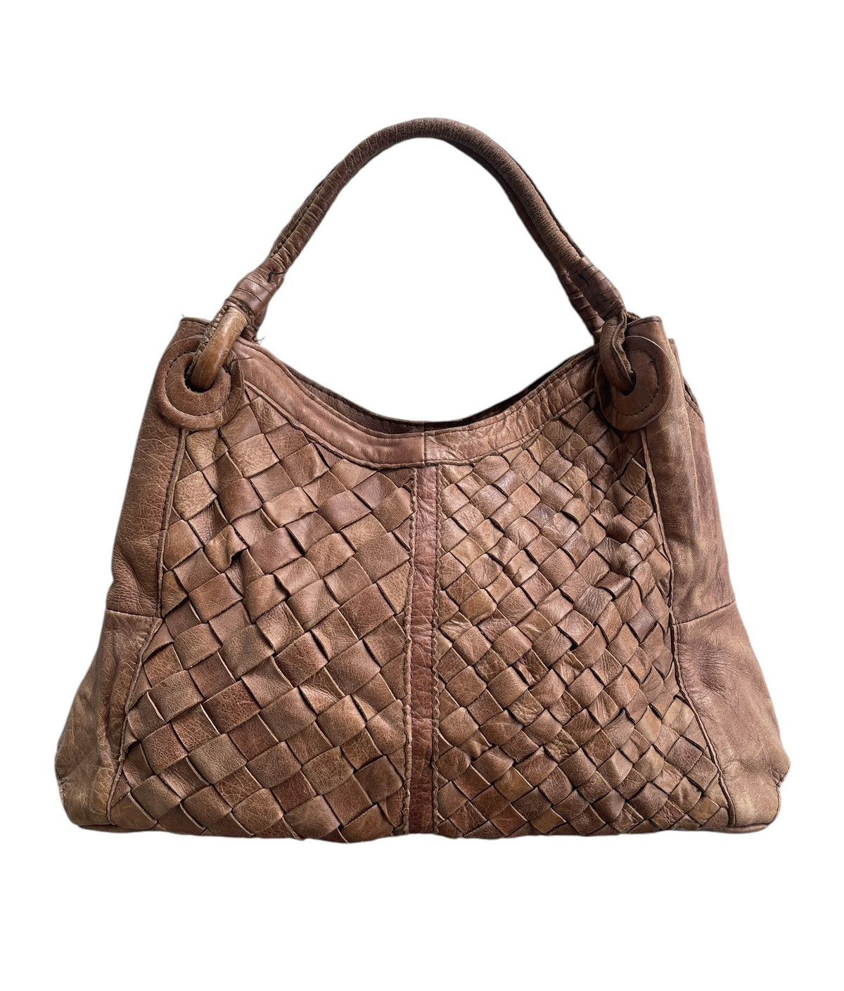 GOA GOA Woven Leather Tote Bag Size ONE SIZE - 1 Thumbnail
