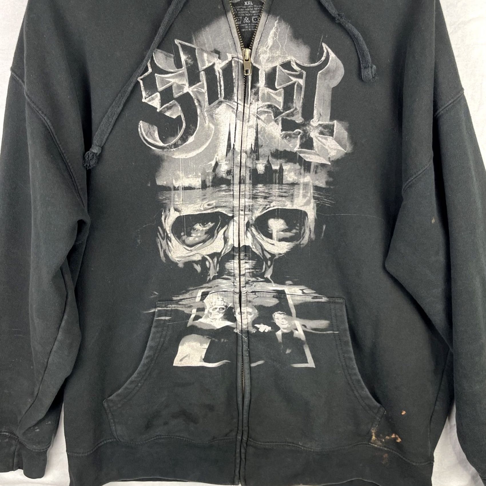 Vintage Ghost Band Hoodie Mens 2XL Black Full Zip Fleece Ghost Band Hoodie Mens 2XL Black Full Zip Fleece Size US XXL / EU 58 / 5 - 7 Thumbnail